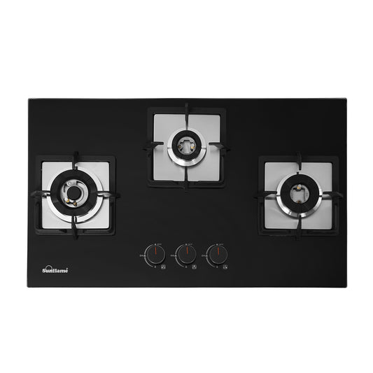 3 Burner Built-In & Countertop Flexi Hob 76 cm Wide |  Flame Failure Device