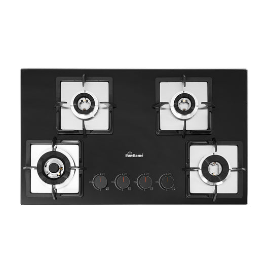 4 Burner Built-In & Countertop Flexi Hob 76 cm Wide | Flame Failure Detection