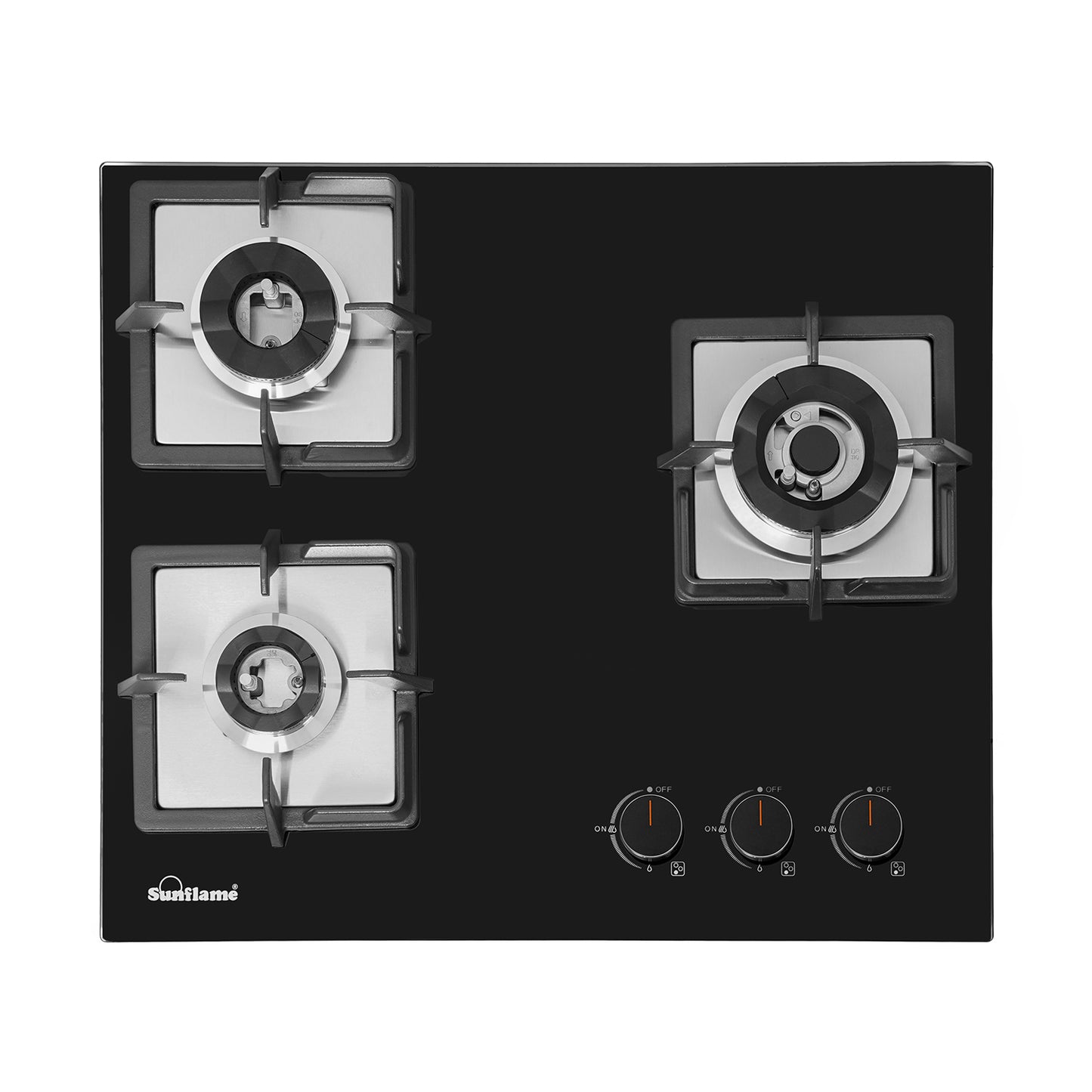 3 Burner Built-In & Countertop Flexi Hob 60 cm Wide | Flame Failure Device