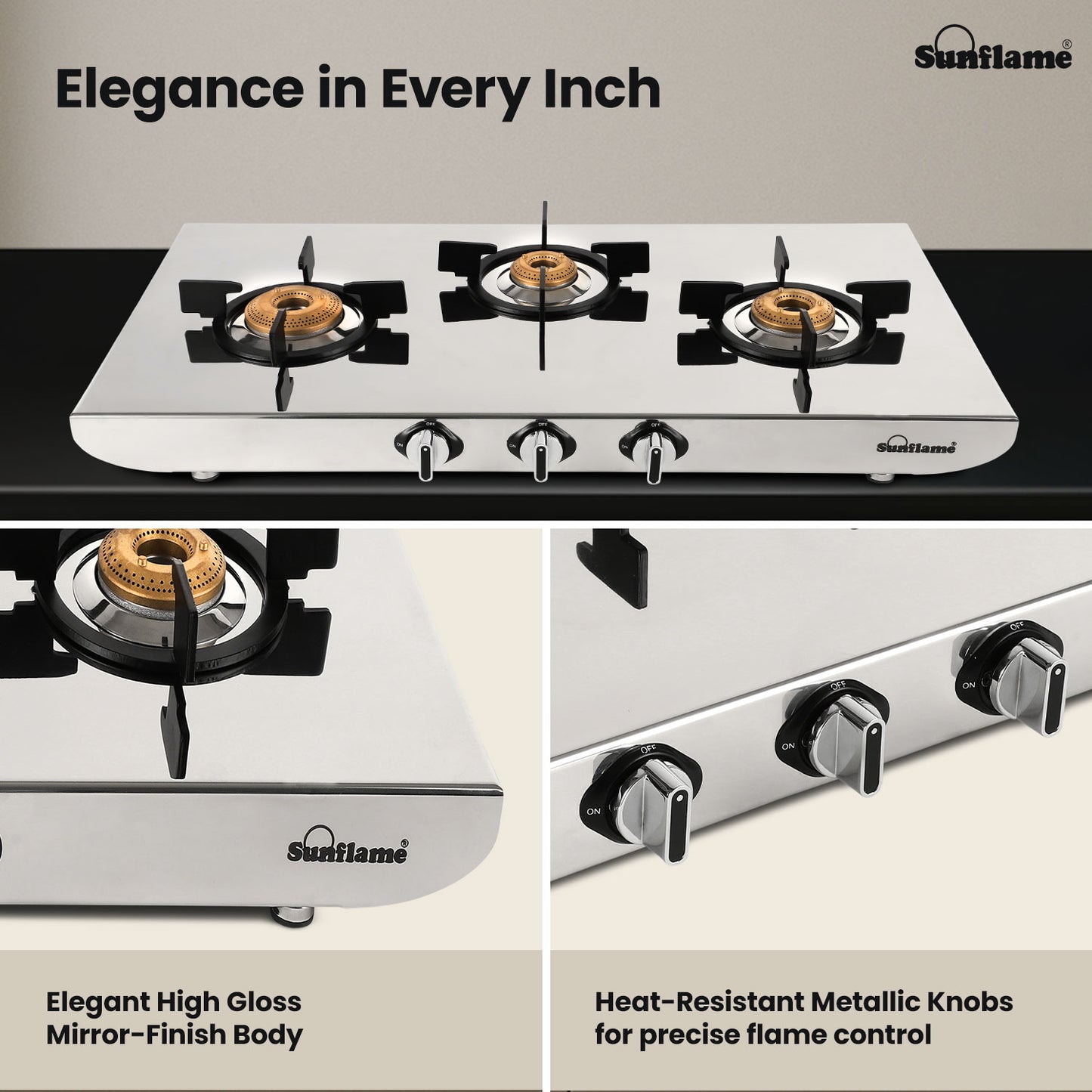 G/S 3 BNR GAS STOVE SSH 2MM