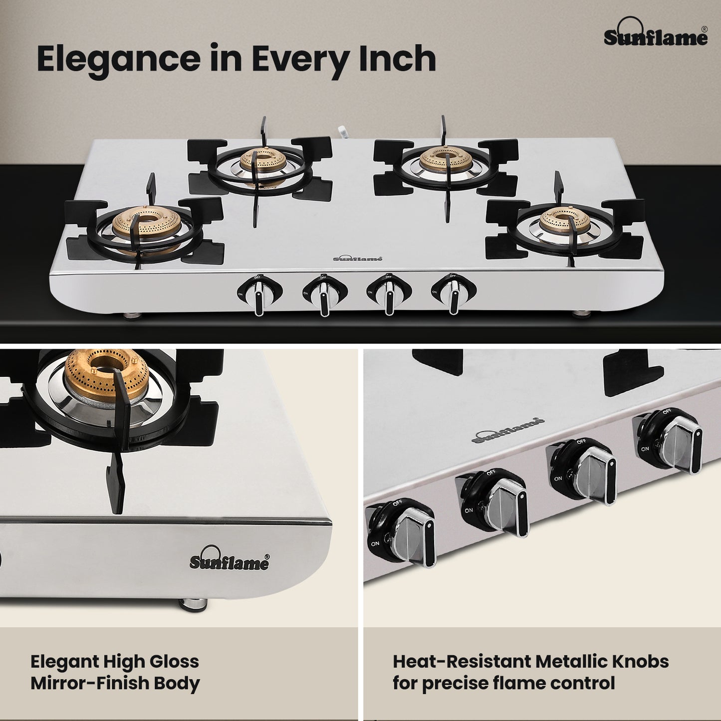 G/S 4 BNR GAS STOVE SSH 2MM