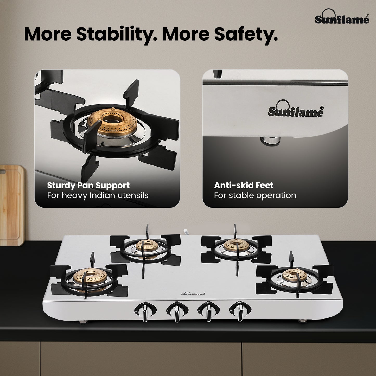 G/S 4 BNR GAS STOVE SSH 2MM