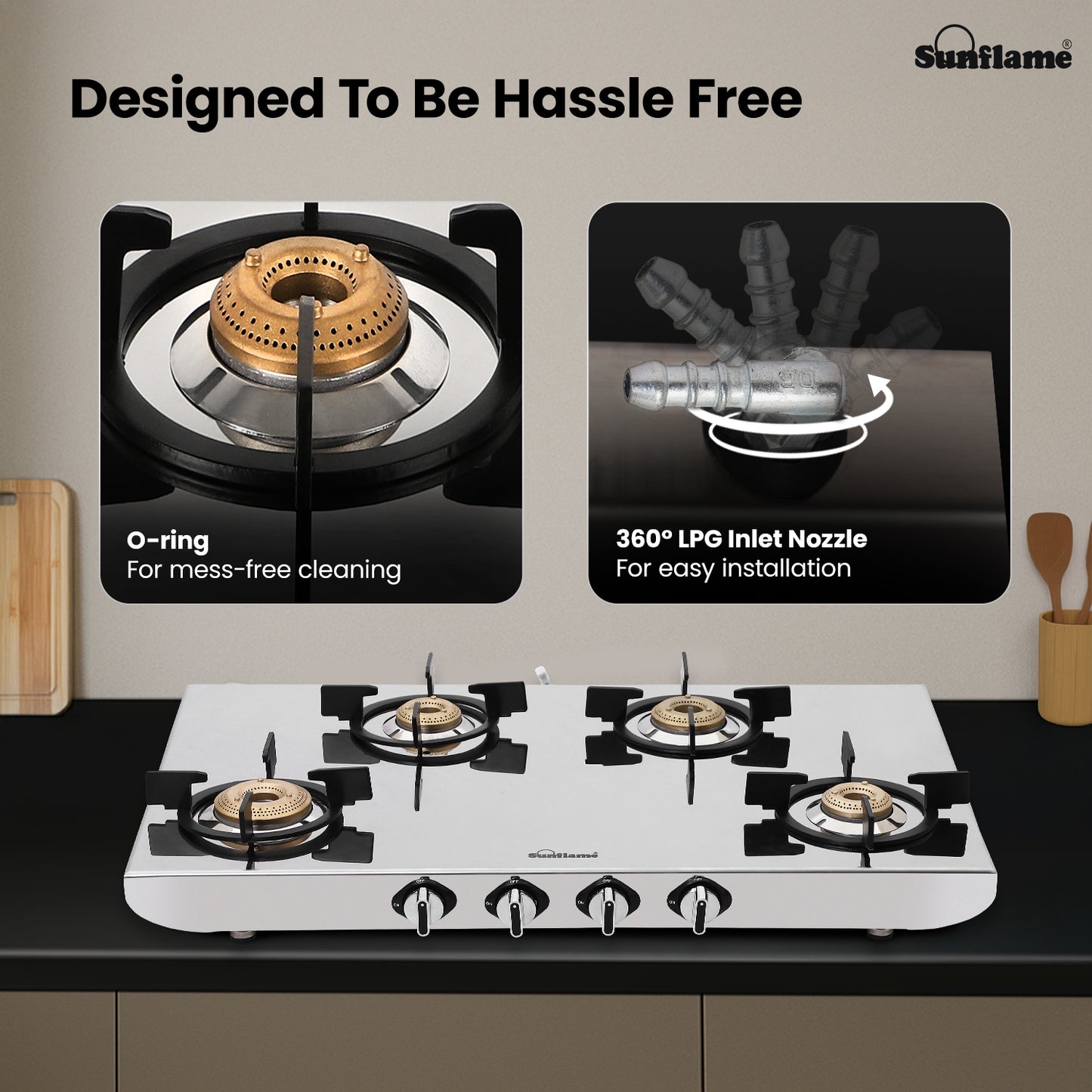 G/S 4 BNR GAS STOVE SSH 2MM