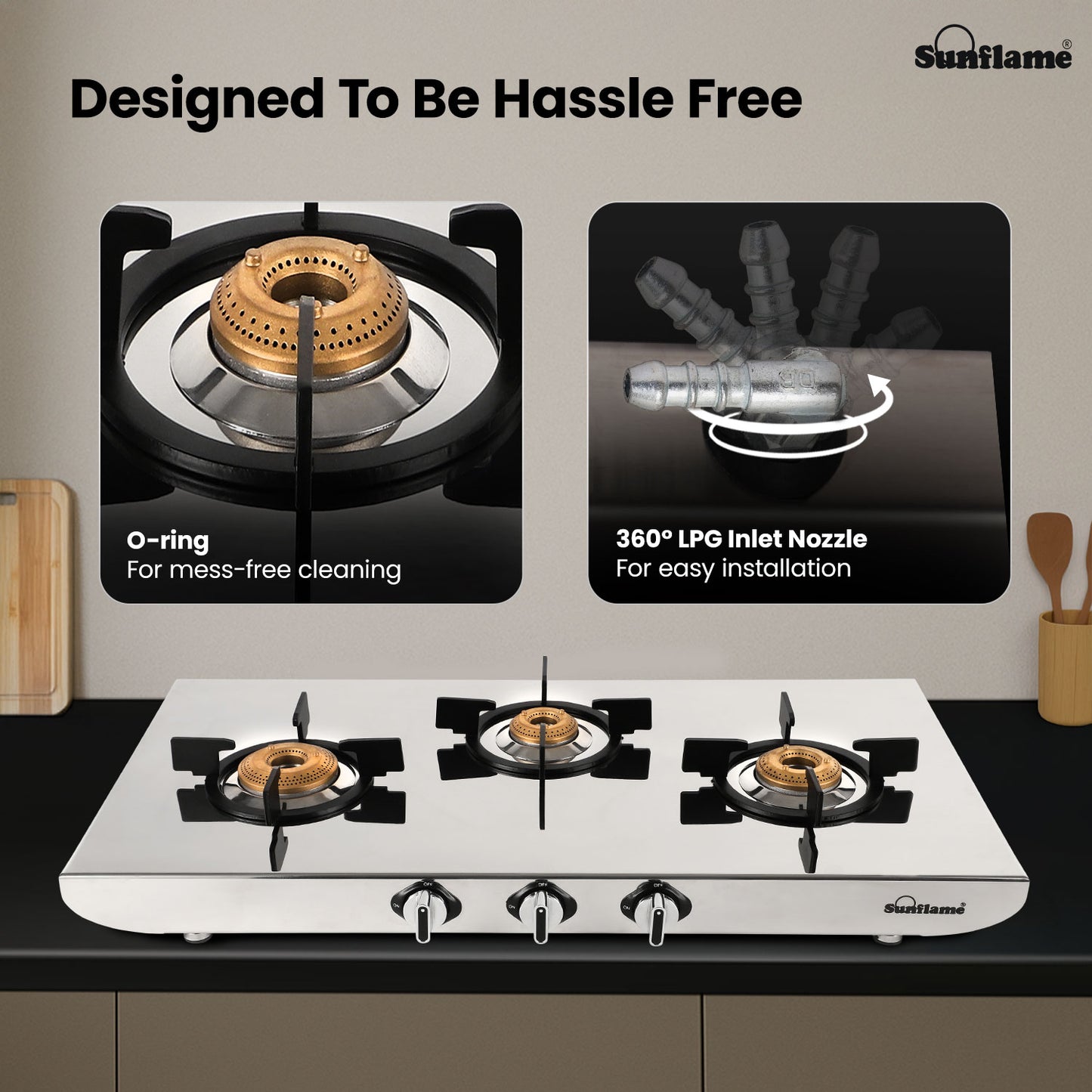 G/S 3 BNR GAS STOVE SSH 2MM