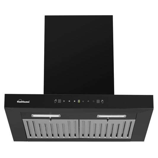 Lancer Chimney | 60 cm | 1250 m³/h High Suction Capacity | Heat Auto-Clean | Gesture Control with Touch Panel