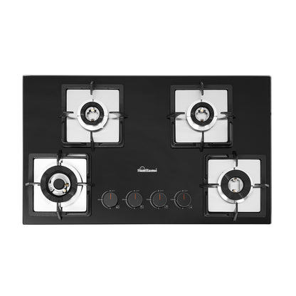 4 Burner Built-In & Countertop Flexi Hob 76 cm Wide | Flame Failure Detection