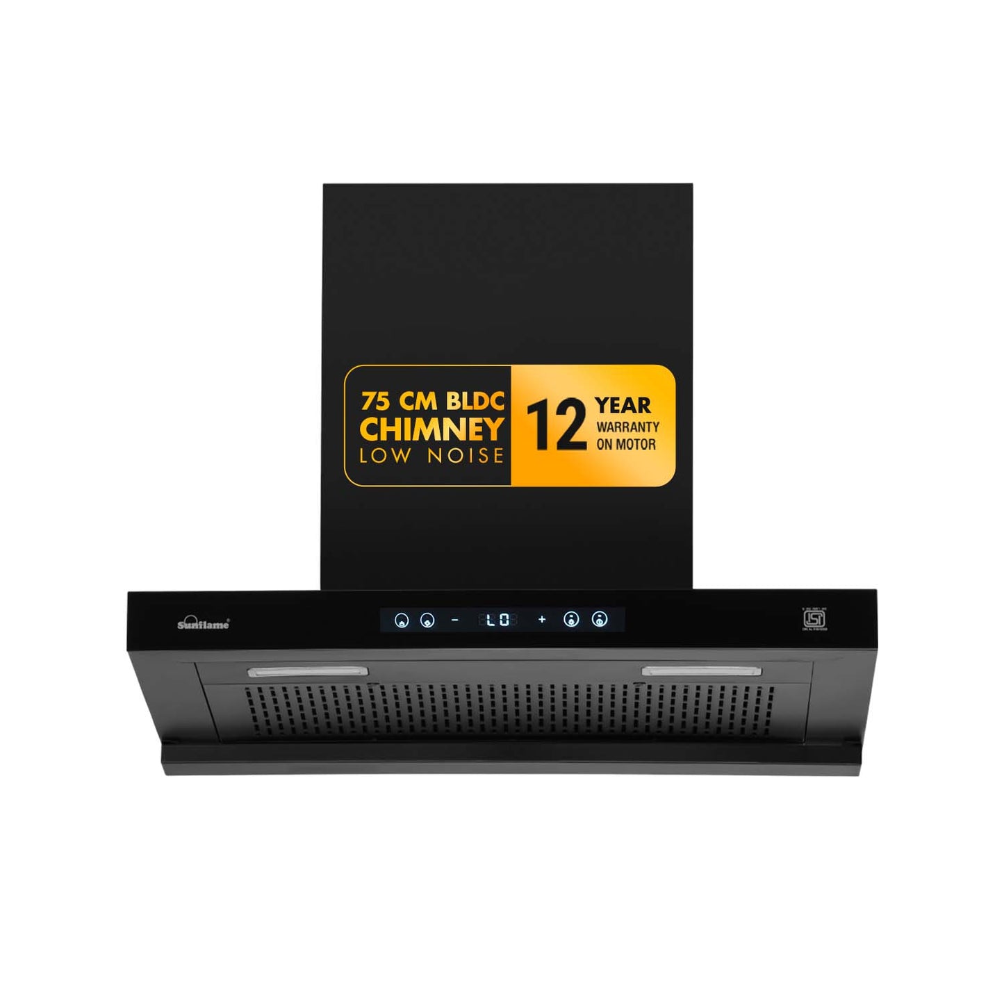 SF-AS75 | 75 cm BLDC Chimney | 1400 m³/hr suction | Low Noise Operation | Heat Auto Clean