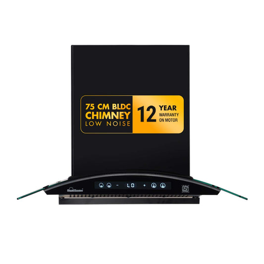 SF-RE75 | 75 cm BLDC Chimney | 1400 m³/hr suction | Low Noise Operation | Heat Auto Clean