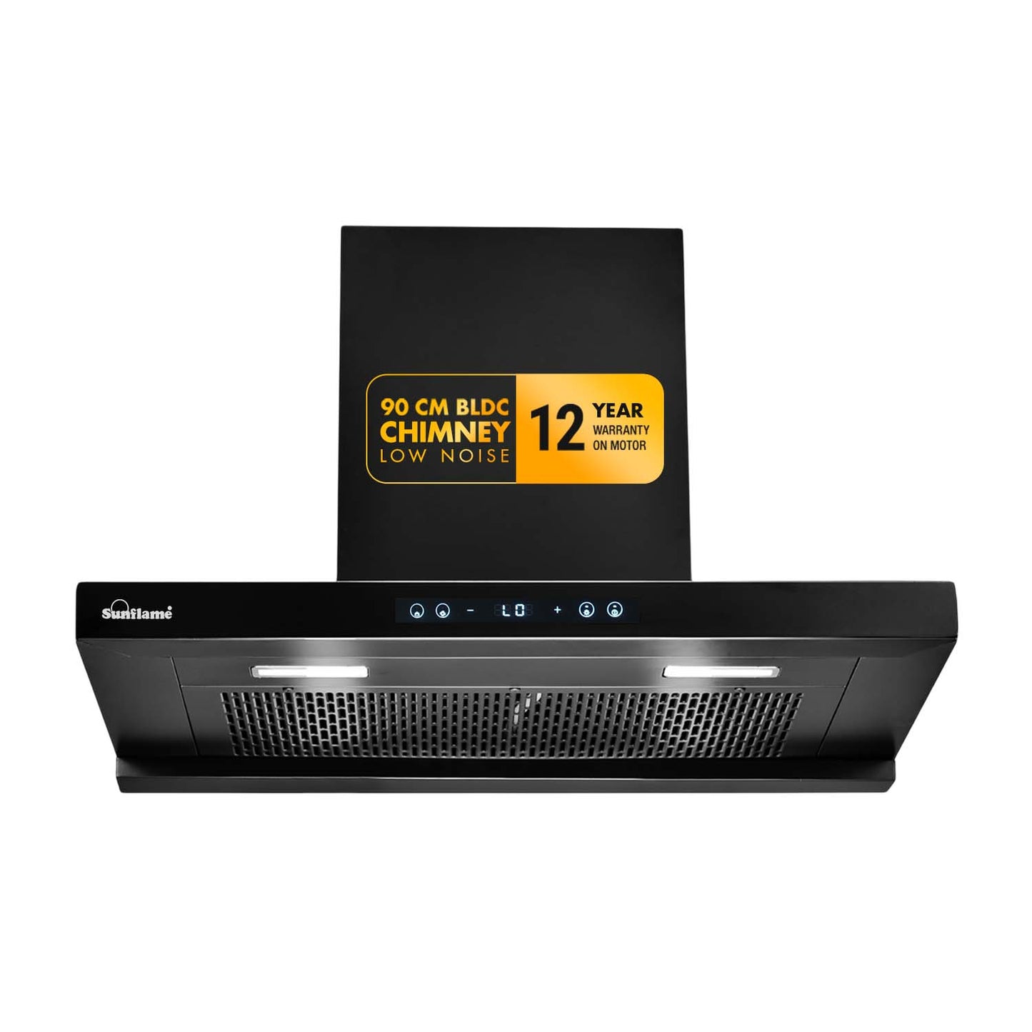 SF-AS90 | 90 cm BLDC Chimney | 1400 m³/hr suction | Low Noise Operation | Heat Auto Clean