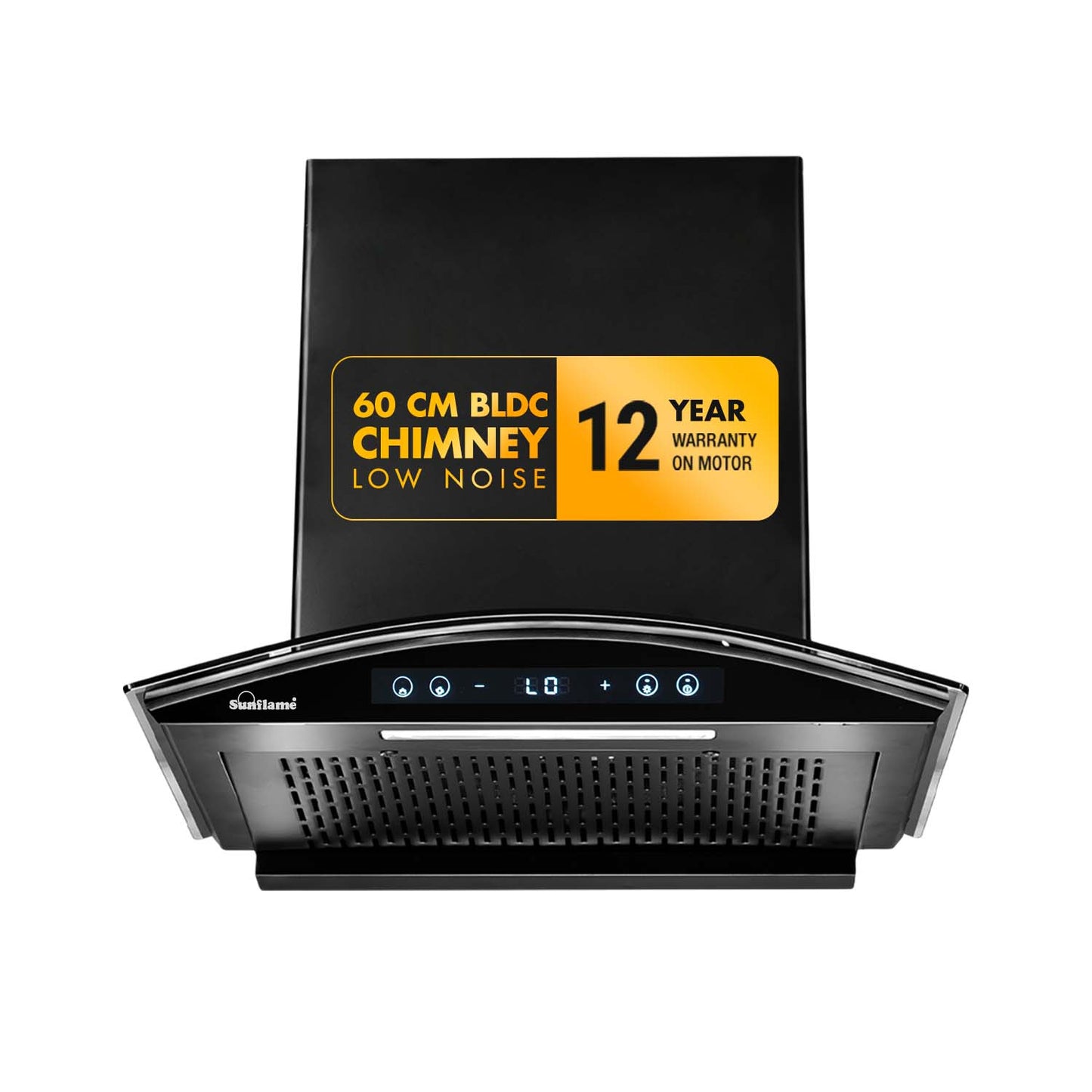 SF-RE60 | 60 cm BLDC Chimney | 1400 m³/hr suction | Low Noise Operation | Heat Auto Clean