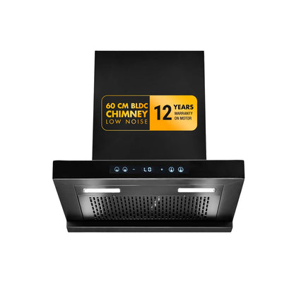 SF-AS60 | 60 cm BLDC Chimney | 1405 m³/hr suction | Low Noise Operation | Heat Auto Clean