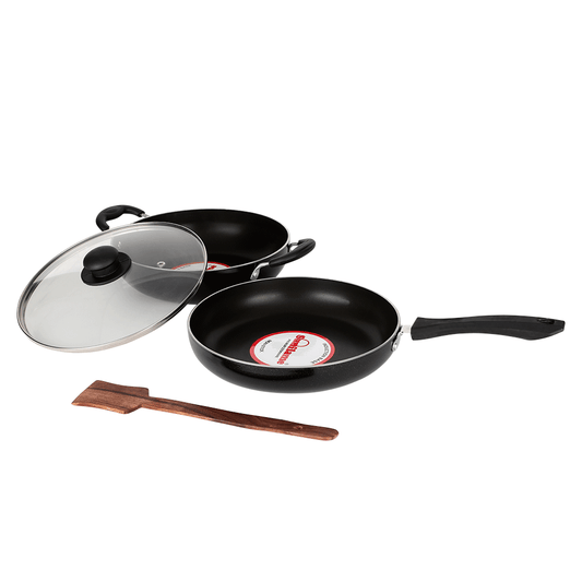 NON STICK COOKWARE IB PEARL (SET OF 4)