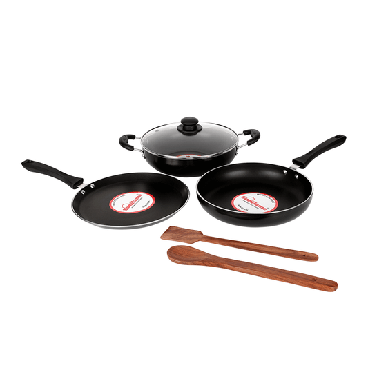NON STICK COOKWARE IB PEARL (SET OF 6)