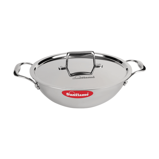 ORCHID TRIPLY-KADHAI SS LID-24 CM 2.7L