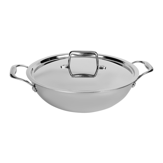 ORCHID TRIPLY-KADHAI SS LID-26 CM 4L