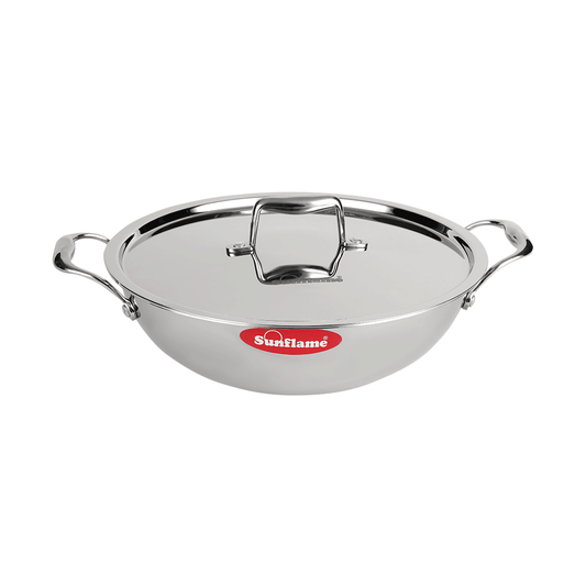 ORCHID TRIPLY-KADHAI SS LID-28 CM 4.4L