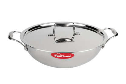 ORCHID TRIPLY-KADHAI SS LID-28 CM 4.4L