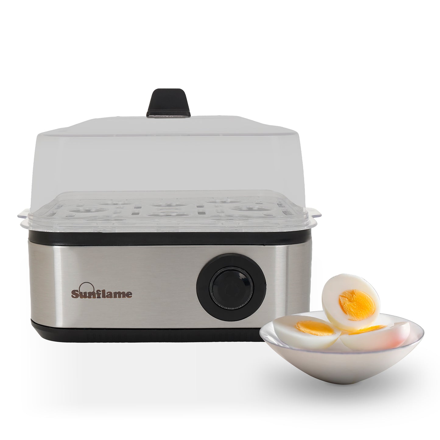 3-in-1 Egg Boiler | Boil 8 Eggs, Poach 4 Eggs, Steam Vegetables | 1 Year Warranty
