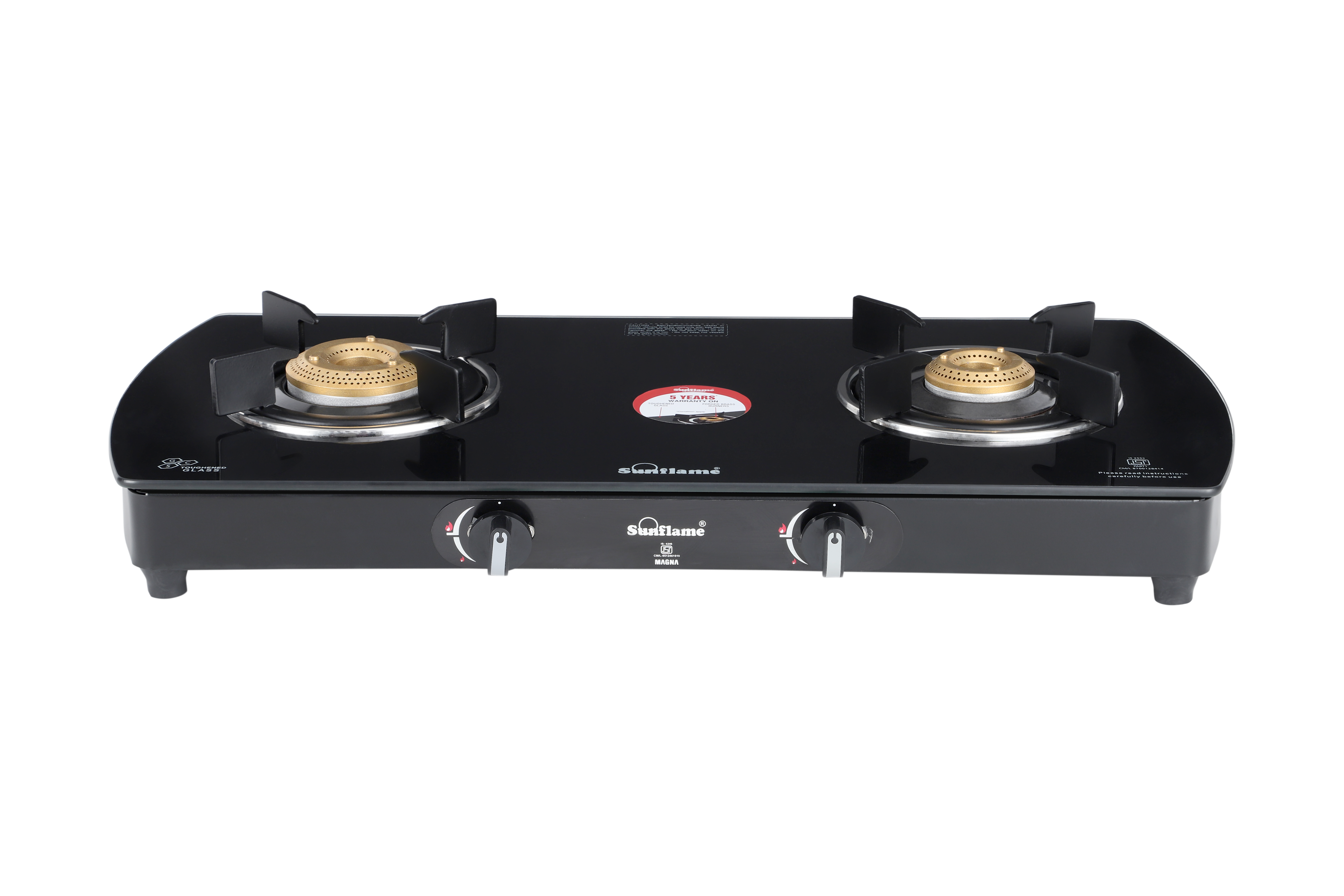 Sunflame LPG Stove GT 2B Solitaire BK