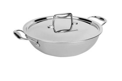 ORCHID TRIPLY-KADHAI SS LID-26 CM 4L