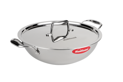ORCHID TRIPLY-KADHAI SS LID-28 CM 4.4L