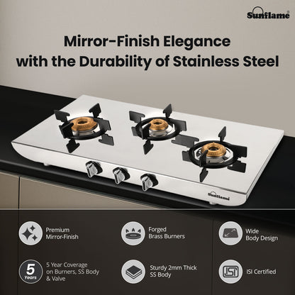 G/S 3 BNR GAS STOVE SSH 2MM