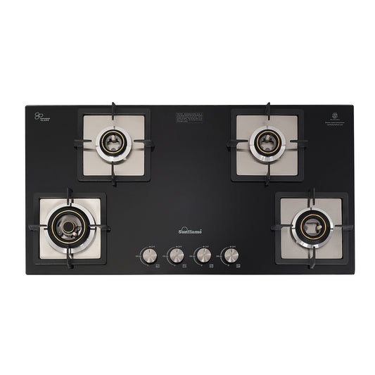 SFD 486 BCS 4 Burner Built-In & Countertop Flexi Hob 86 cm Wide | Ultra-Slim Body | 5 Year Glasstop Warranty