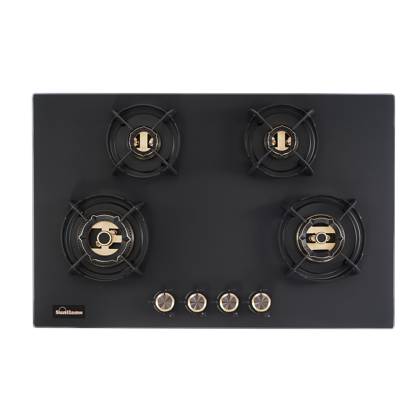 SHA 480 OBR 4 Burner Built-In & Countertop Flexi Hob 80 cm Wide | Flame Failure Device | 10 Year Glasstop Warranty