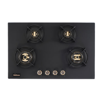 SHA 480 OBR 4 Burner Built-In & Countertop Flexi Hob 80 cm Wide | Flame Failure Device | 10 Year Glasstop Warranty