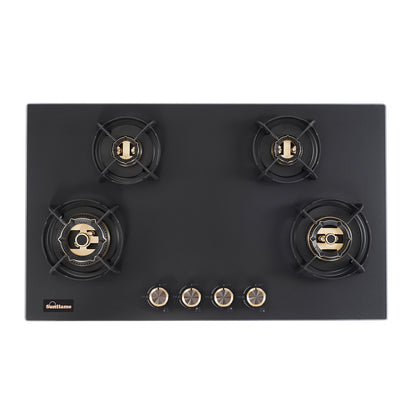 SHA 487 OBR 4 Burner Built-In & Countertop Flexi Hob 87 cm Wide | Flame Failure Device | 10 Year Glasstop Warranty