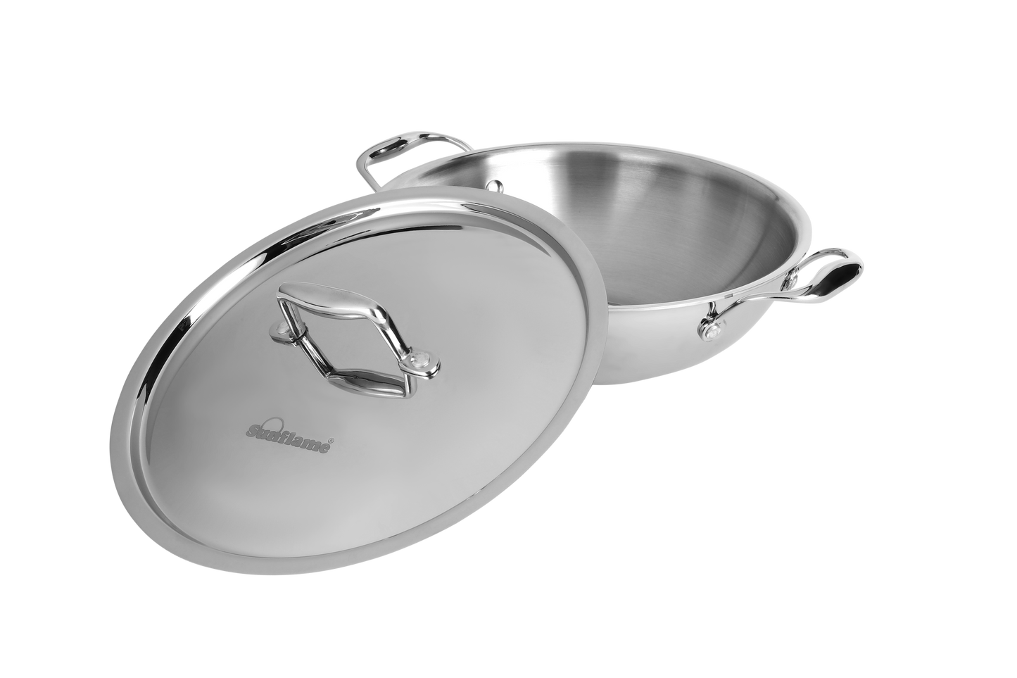 ORCHID TRIPLY-KADHAI SS LID-26 CM 4L