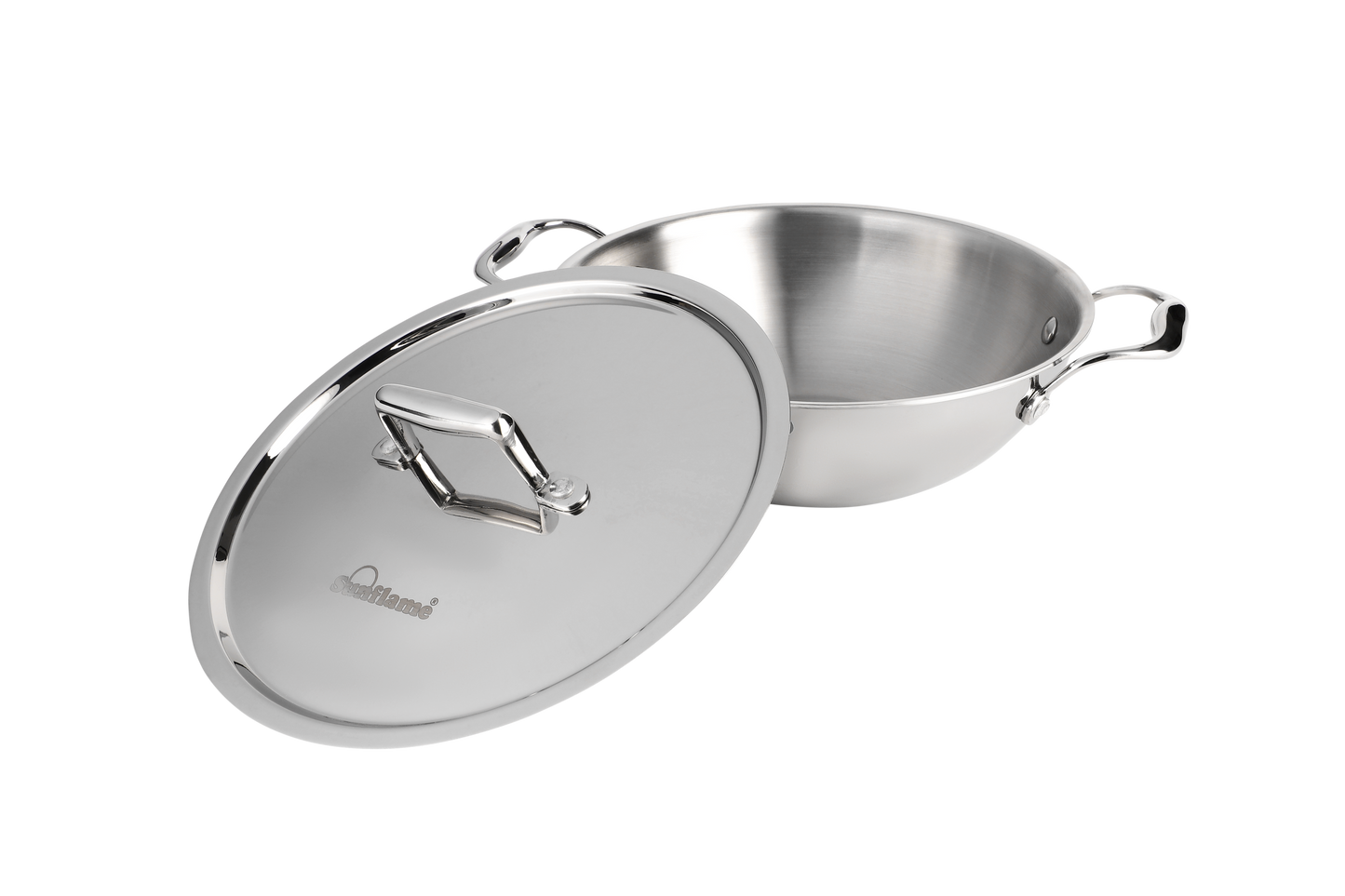 ORCHID TRIPLY-KADHAI SS LID-24 CM 2.7L