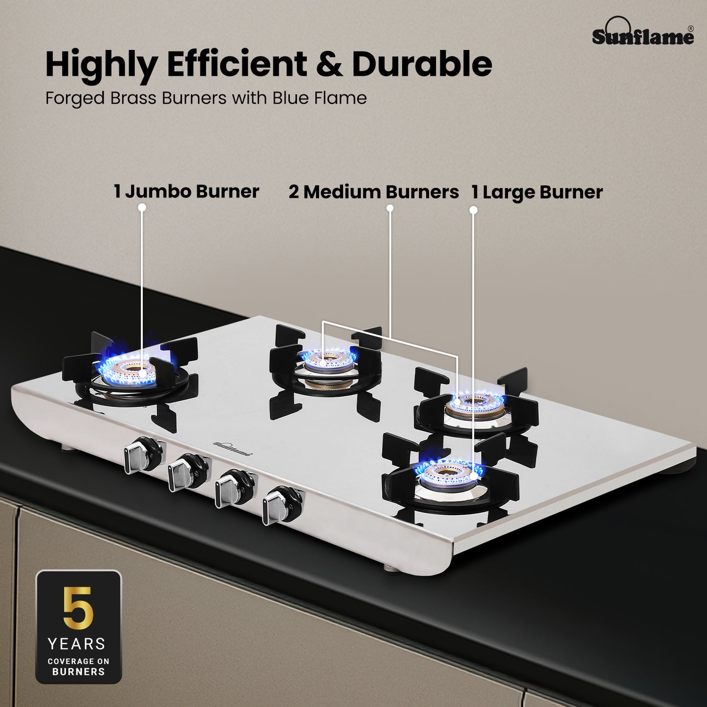 G/S 4 BNR GAS STOVE SSH 2MM
