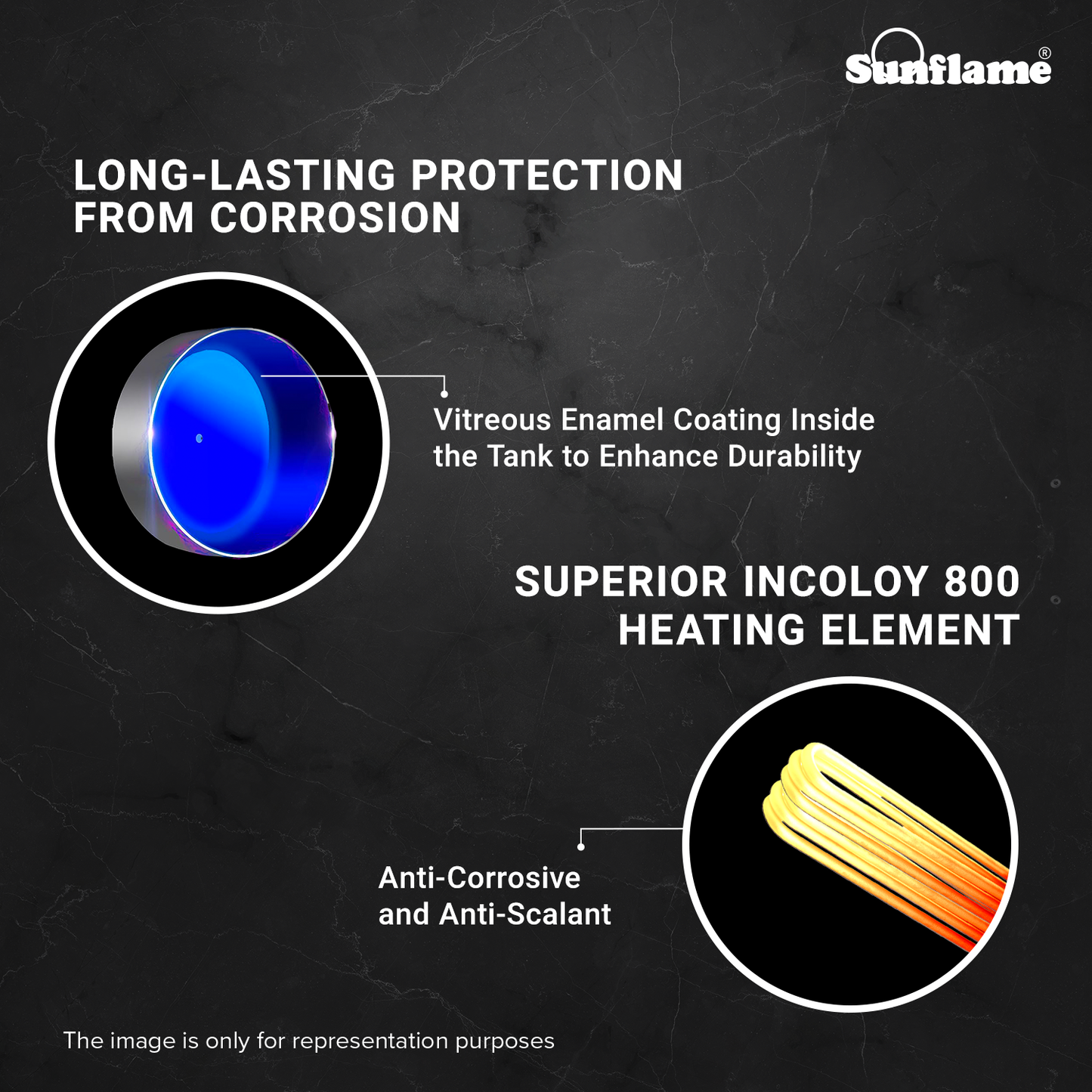 Sunflame Rolig DG Geyser 25 Litre Water Heater with Digital Display | Suitable for Hard Water | Energy Efficient 5 Star Rating | Advanced 4 layered Safety | 5 Year Inner Tank Warranty by Sunflame