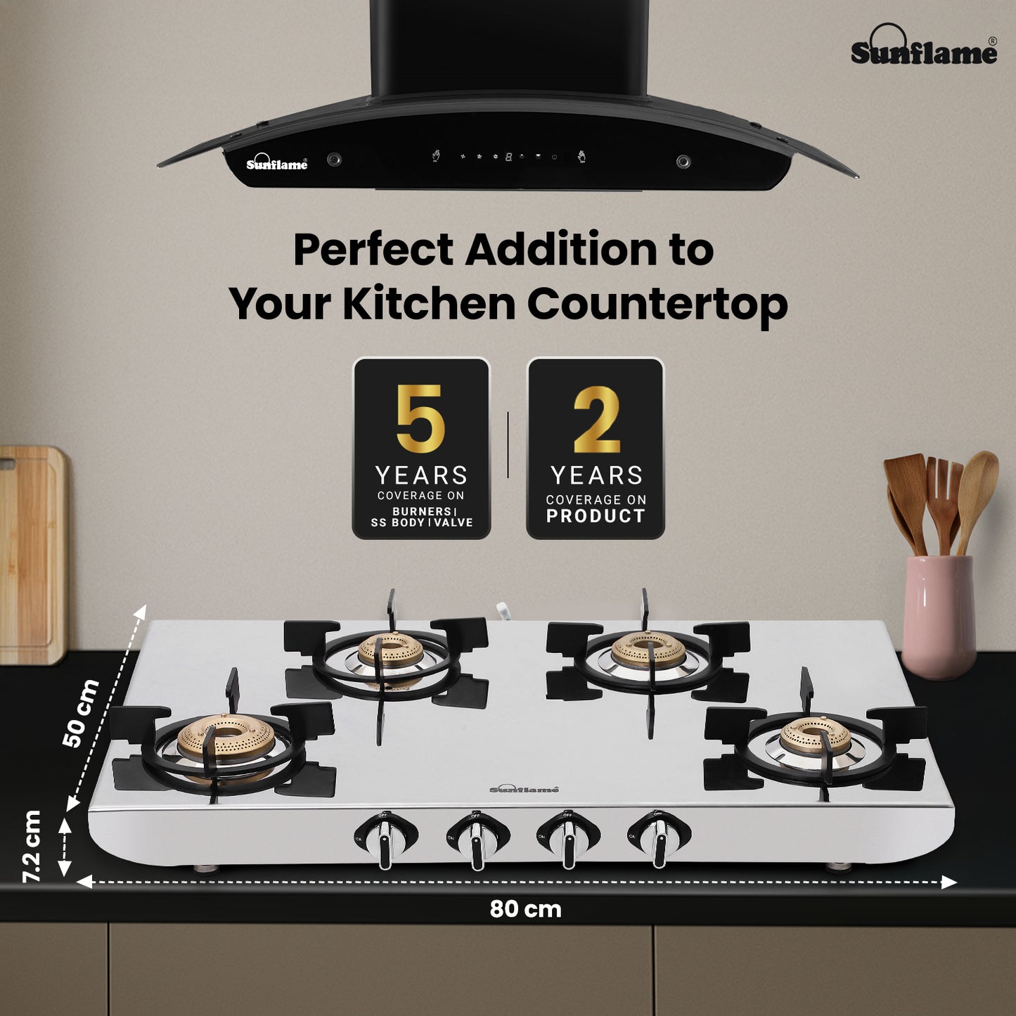 G/S 4 BNR GAS STOVE SSH 2MM