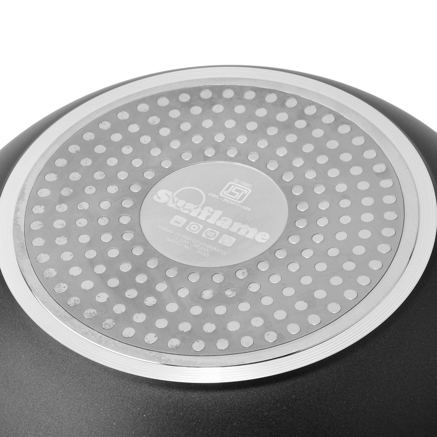 CREMARE KADHAI WITH GLASS LID 260 MM