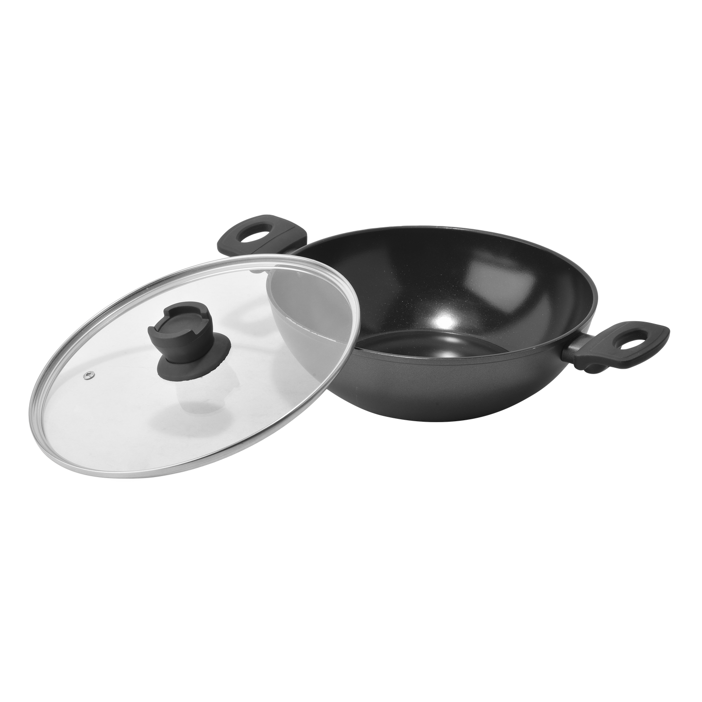 CREMARE KADHAI WITH GLASS LID 280 MM