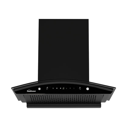 Roma High Efficiency Filterless Auto-Clean Chimney | 60 cm | 1200 m³/h Suction Capacity | Gesture Control with Touch Panel