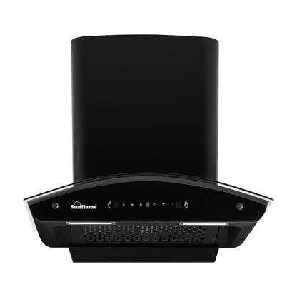 Lamia 60 FL HAC TC Filterless Auto-Clean Chimney | 60 cm | 1400 m³/h High Suction Capacity | Gesture Control with Touch Panel