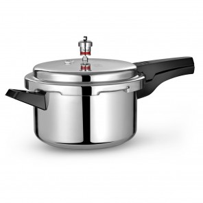 Sunflame Pressure Cooker 5 Ltr. Outer Lid Stainless Steel with Induction Base w/o Saparators