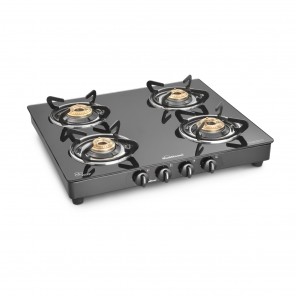 Sunflame 4 Burner Glass Top Gas Stove 'Champion BK' with Auto Ignition